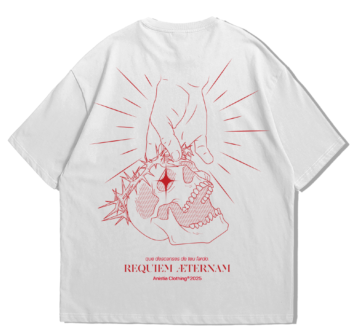 Camiseta Anistia oversized - Caveira