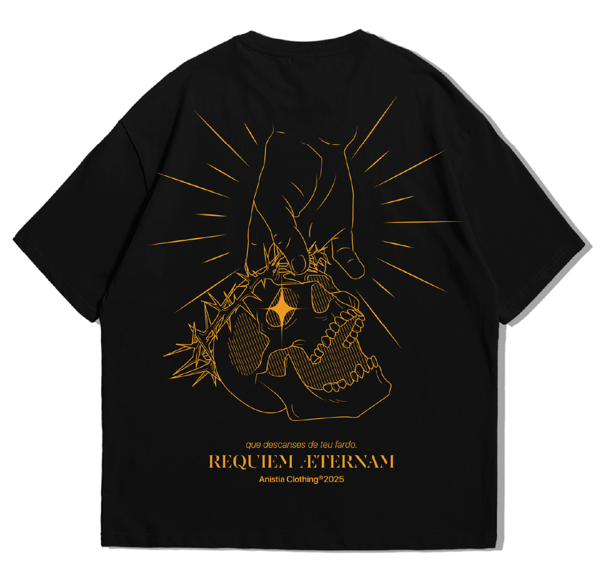 Camiseta Anistia oversized - Caveira