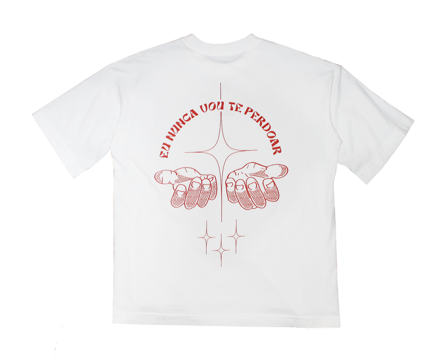 Camiseta Anistia oversized - "Eu nunca vou te perdoar"