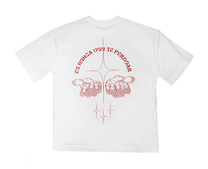 Camiseta Anistia oversized - "Eu nunca vou te perdoar"